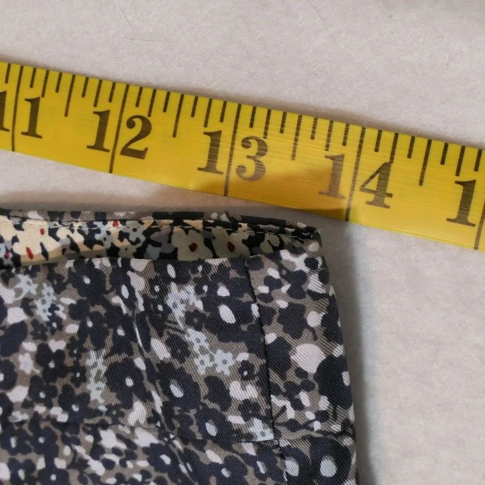 Derek Lam 10 Crosby Womens Silk Pants 0 Black Floral Wide Leg Earthy Artsy Indie